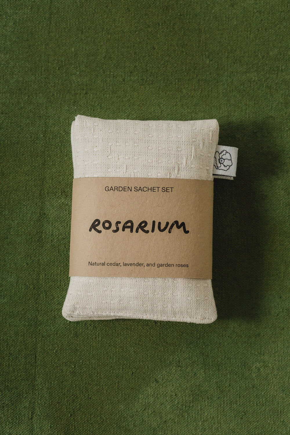 Garden Sachet Set in Natural Sashiko