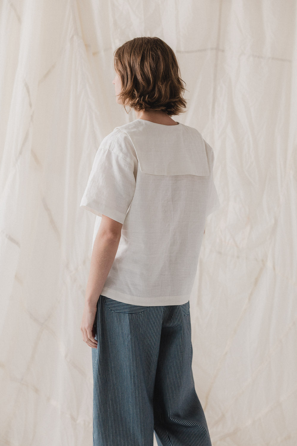 Isola Top in Salt Linen
