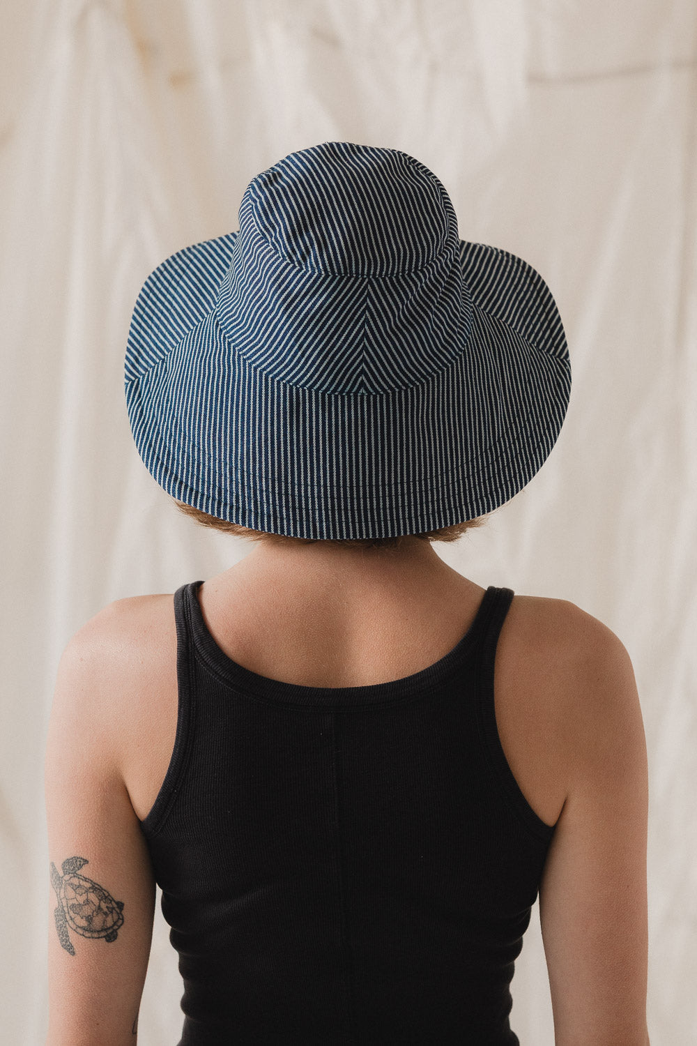 Gardener's Hat in Hickory Stripe