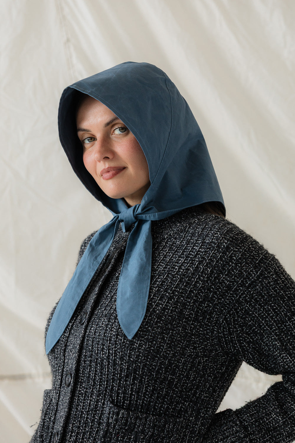 Nimbus Rain Bonnet in Storm Blue