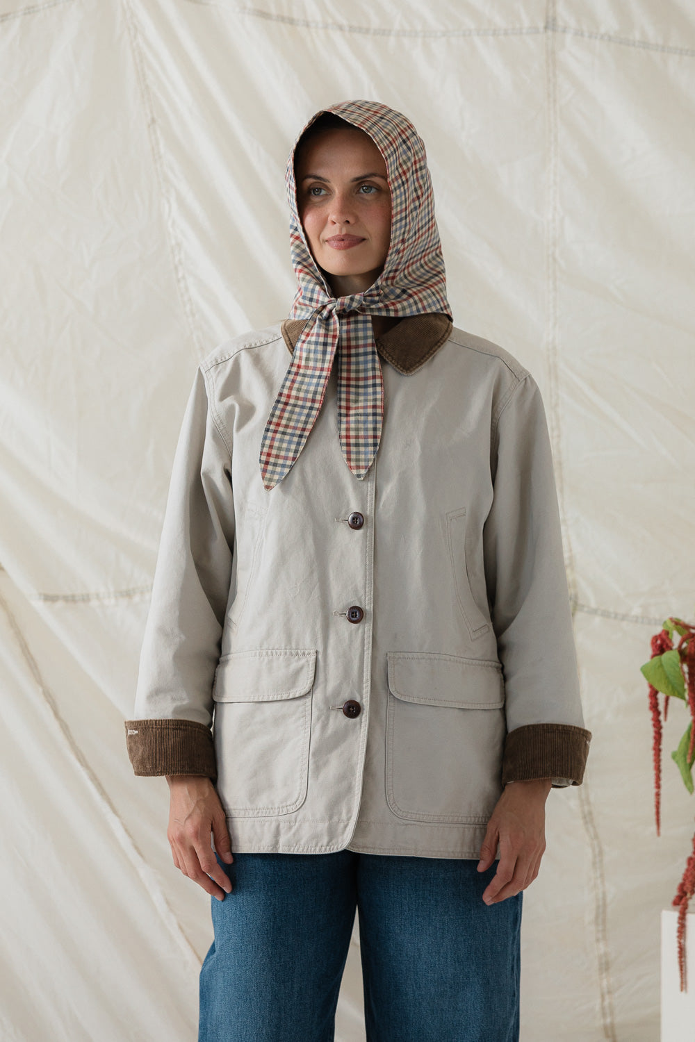 Nimbus Rain Bonnet in Hedgerow Gingham
