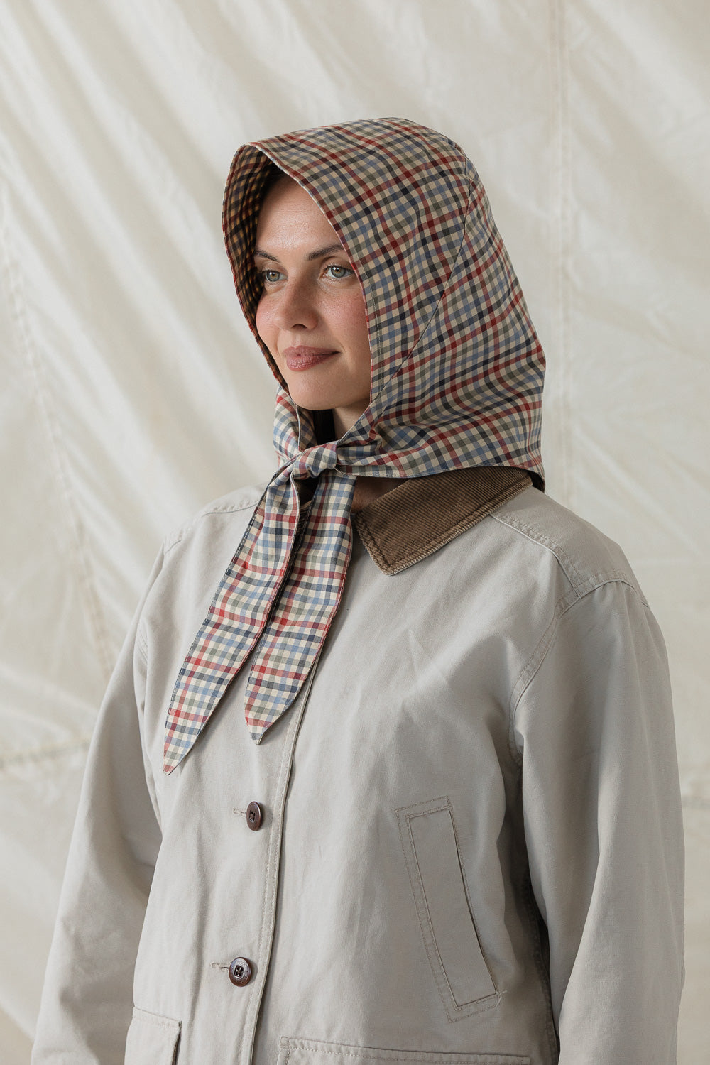 Nimbus Rain Bonnet in Hedgerow Gingham