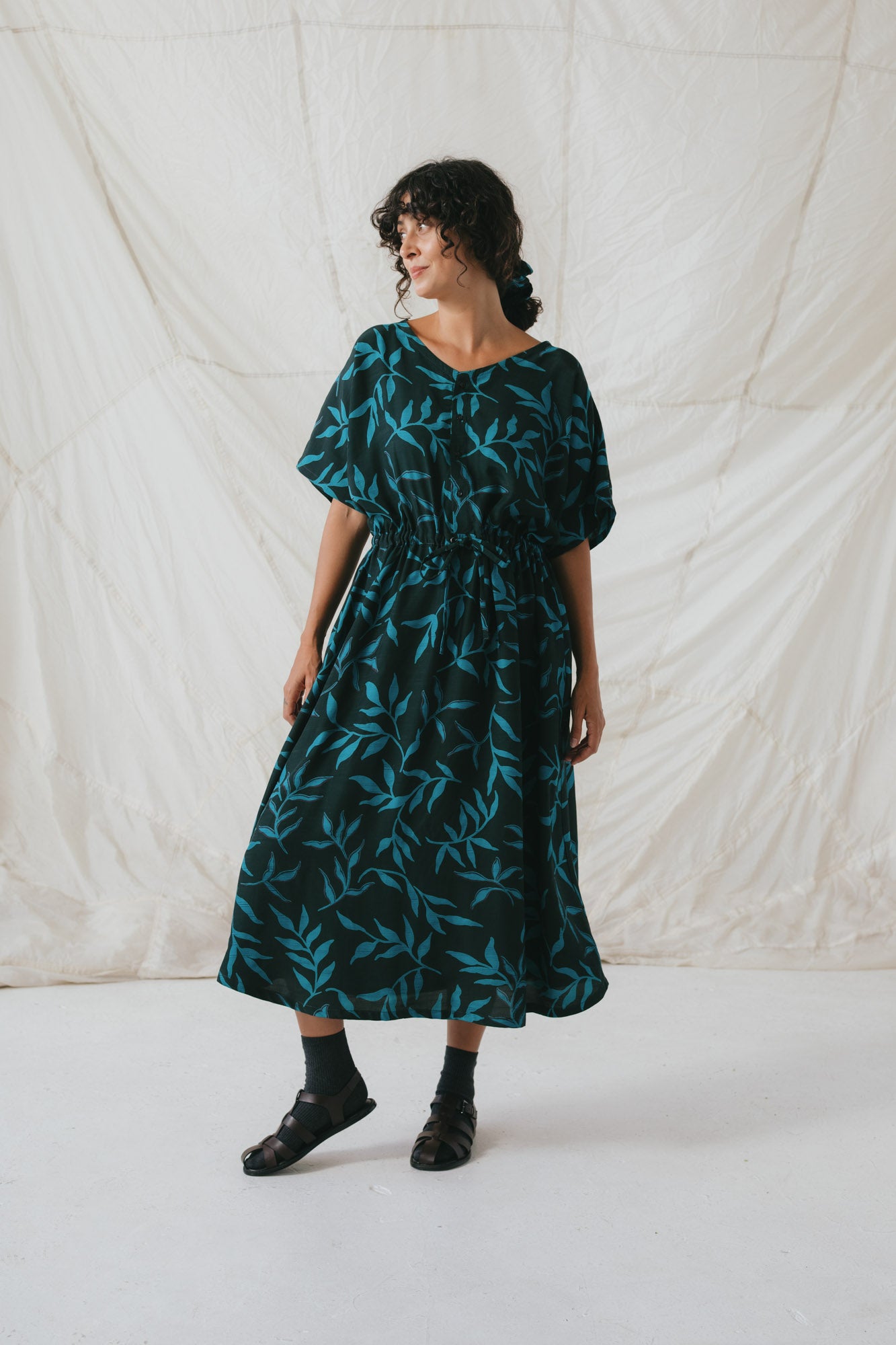 Equinox Dress in Forest Canopy
