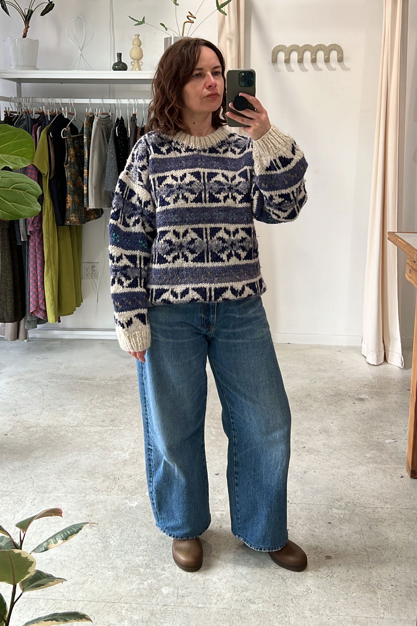 Winter Rose Fair Isle Sweater