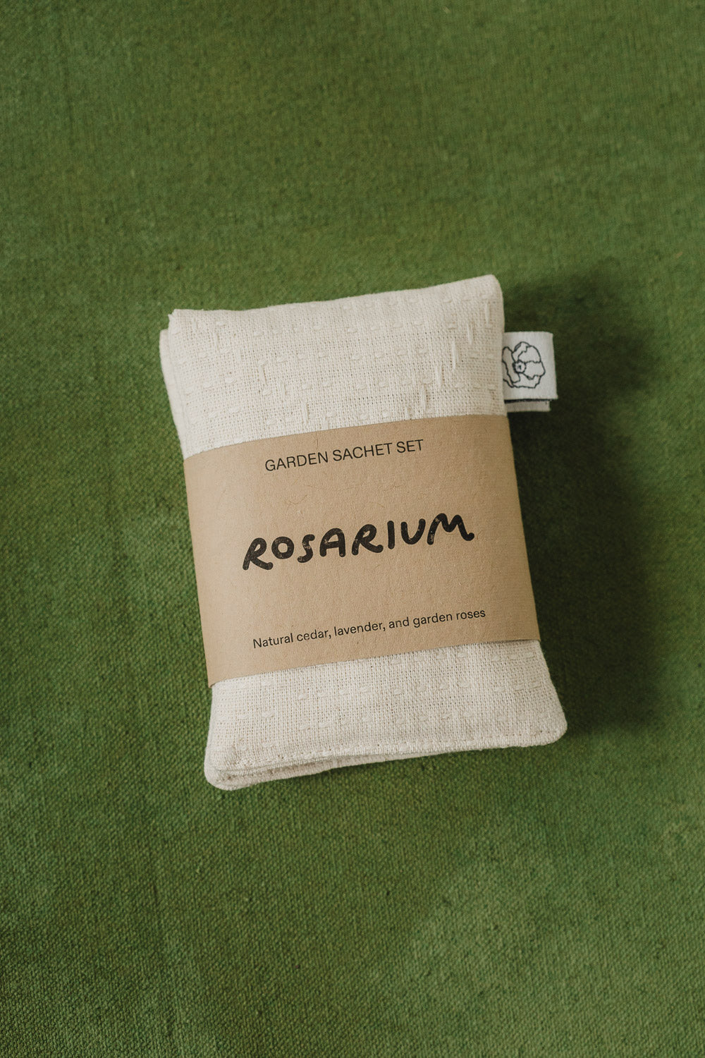 Garden Sachet Set in Natural Sashiko