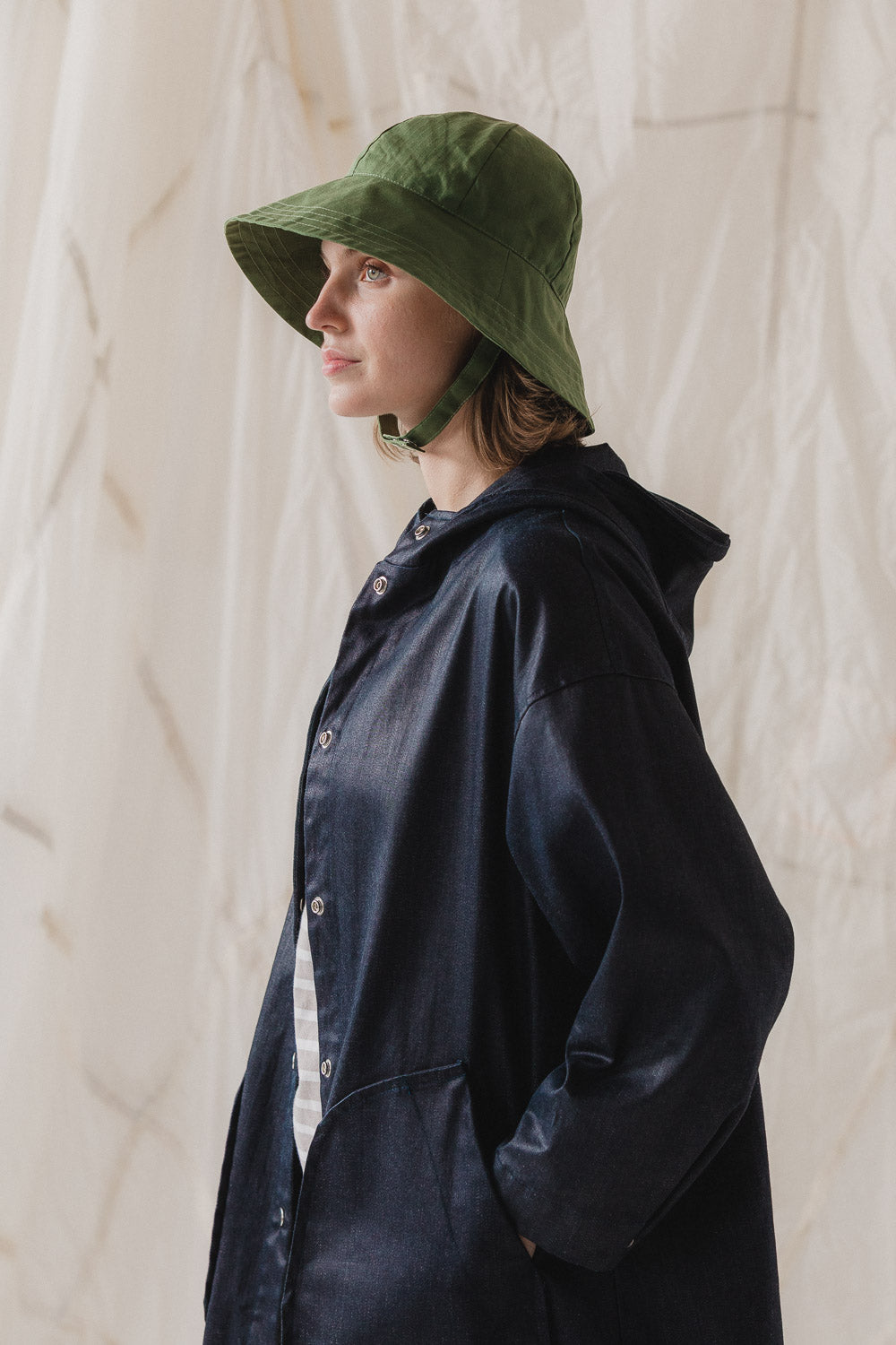 Cirrus Rain Hat in Leaf