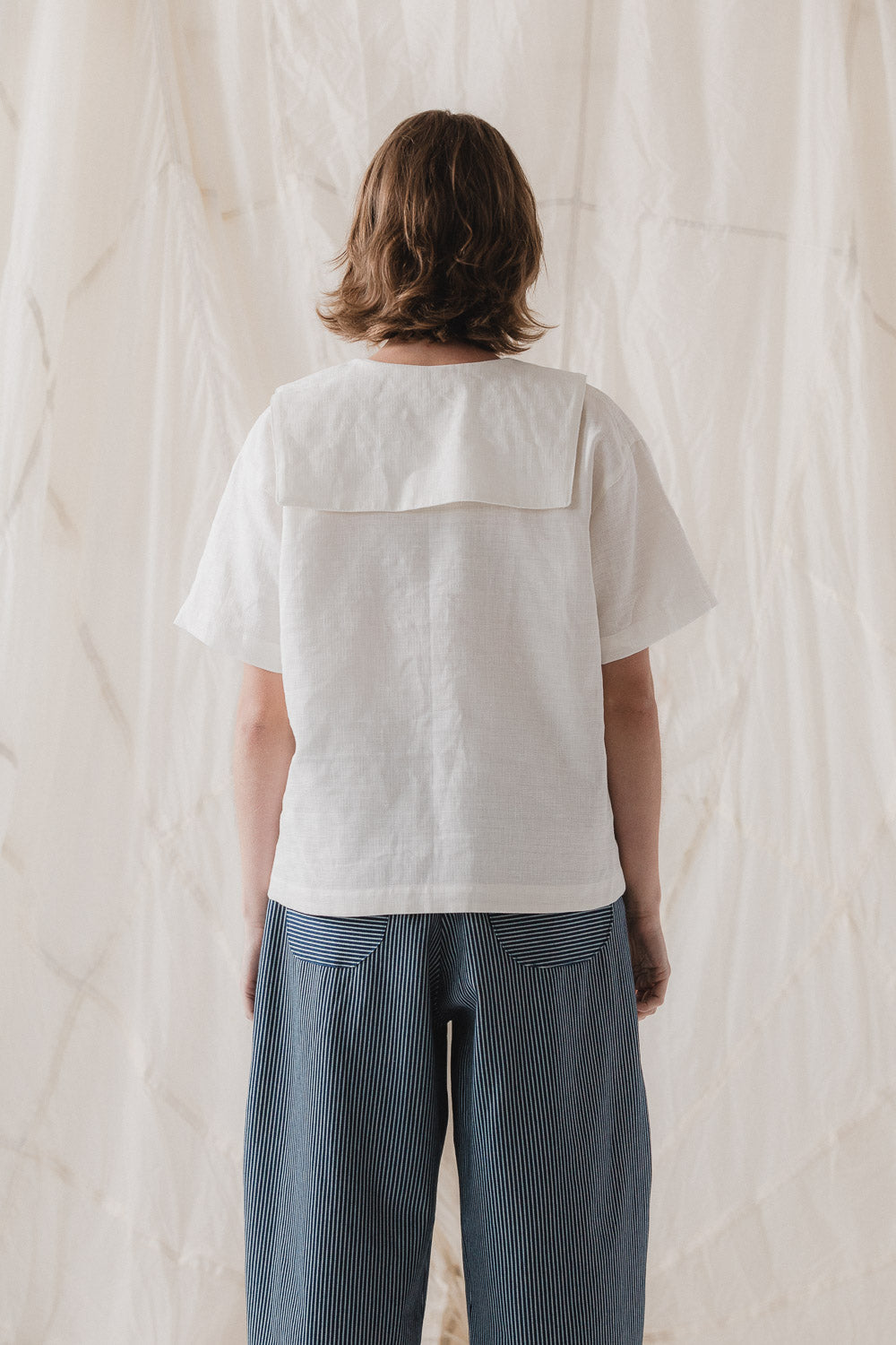 Isola Top in Salt Linen