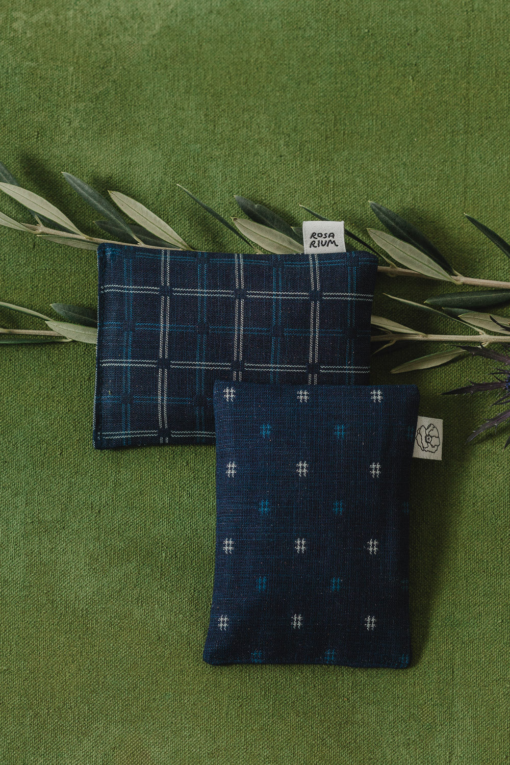 Garden Sachet Set in Indigo Kasuri