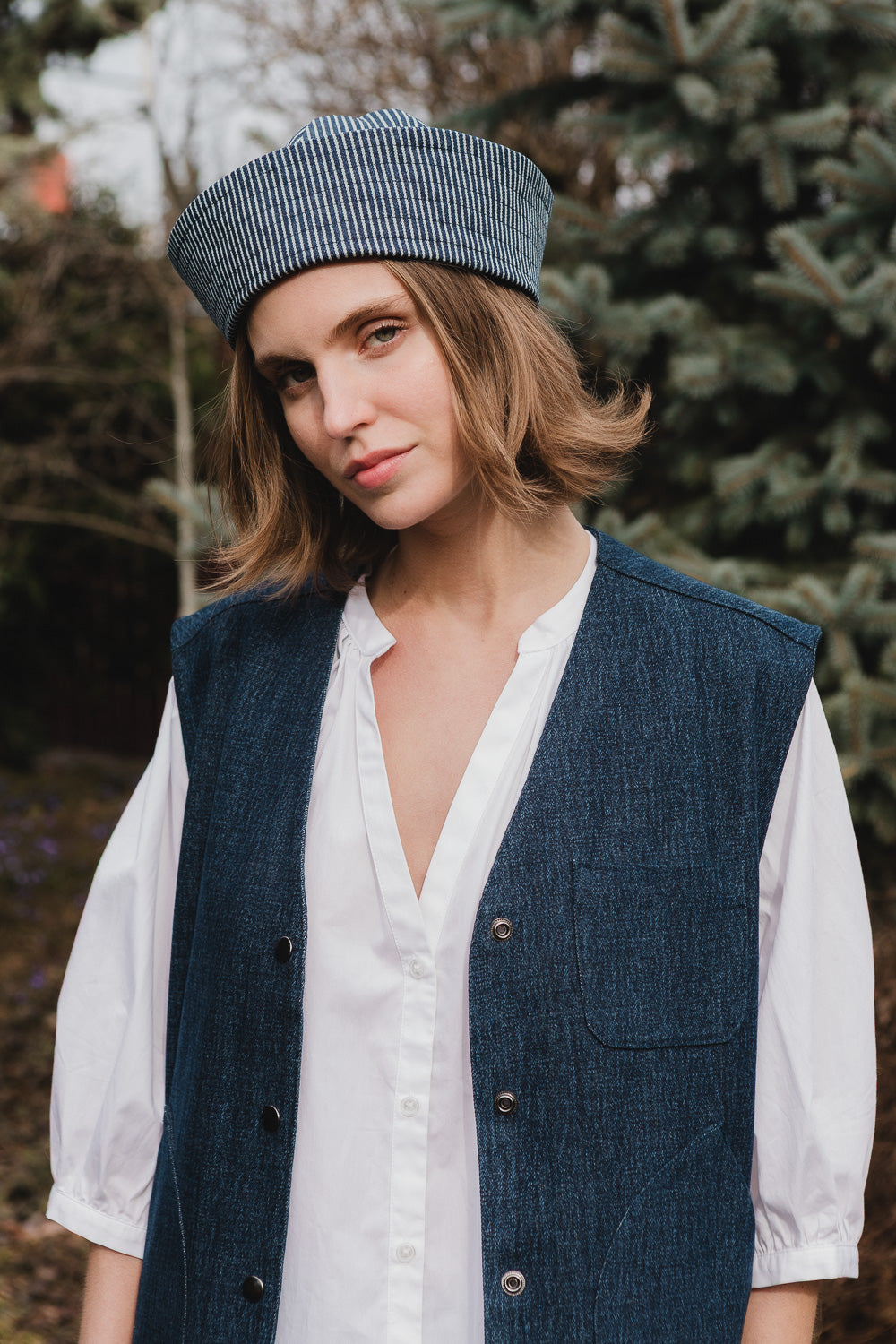 Marée Hat in Hickory Stripe