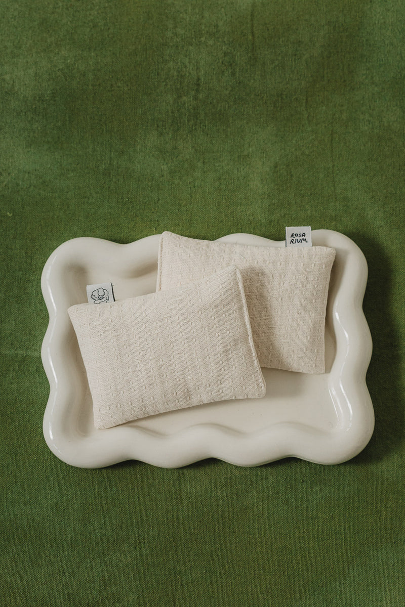 Garden Sachet Set in Natural Sashiko