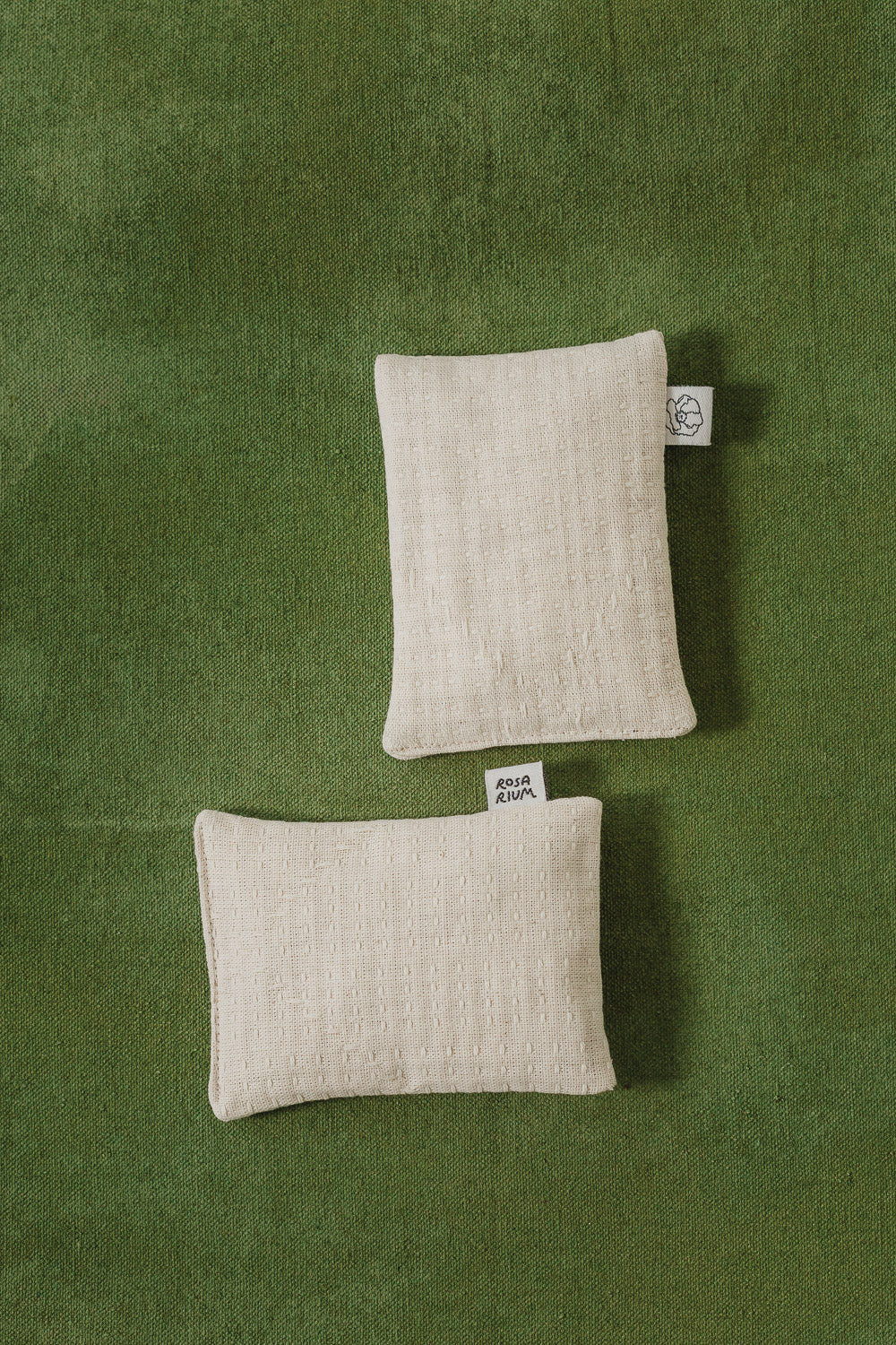 Garden Sachet Set in Natural Sashiko