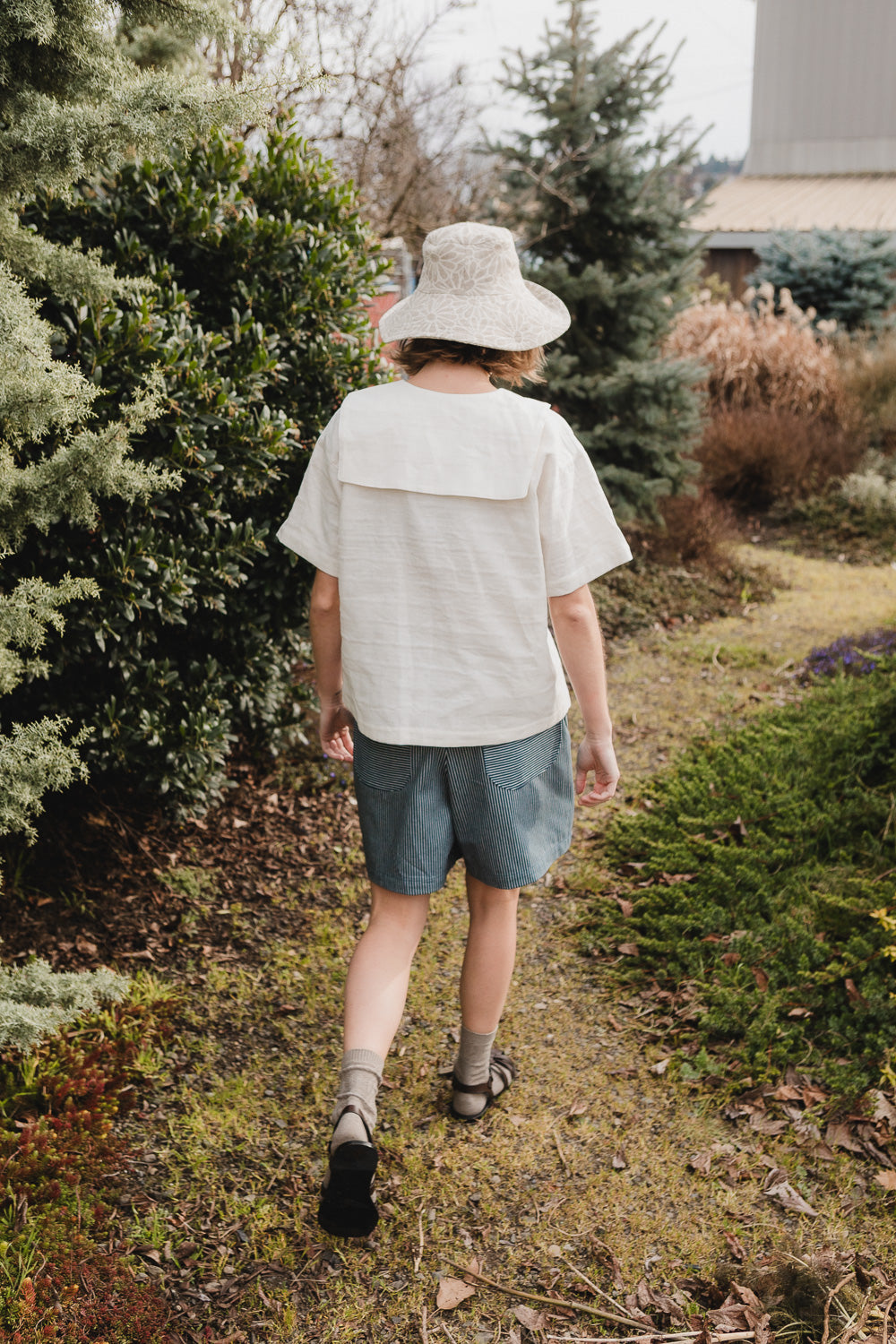 Isola Top in Salt Linen