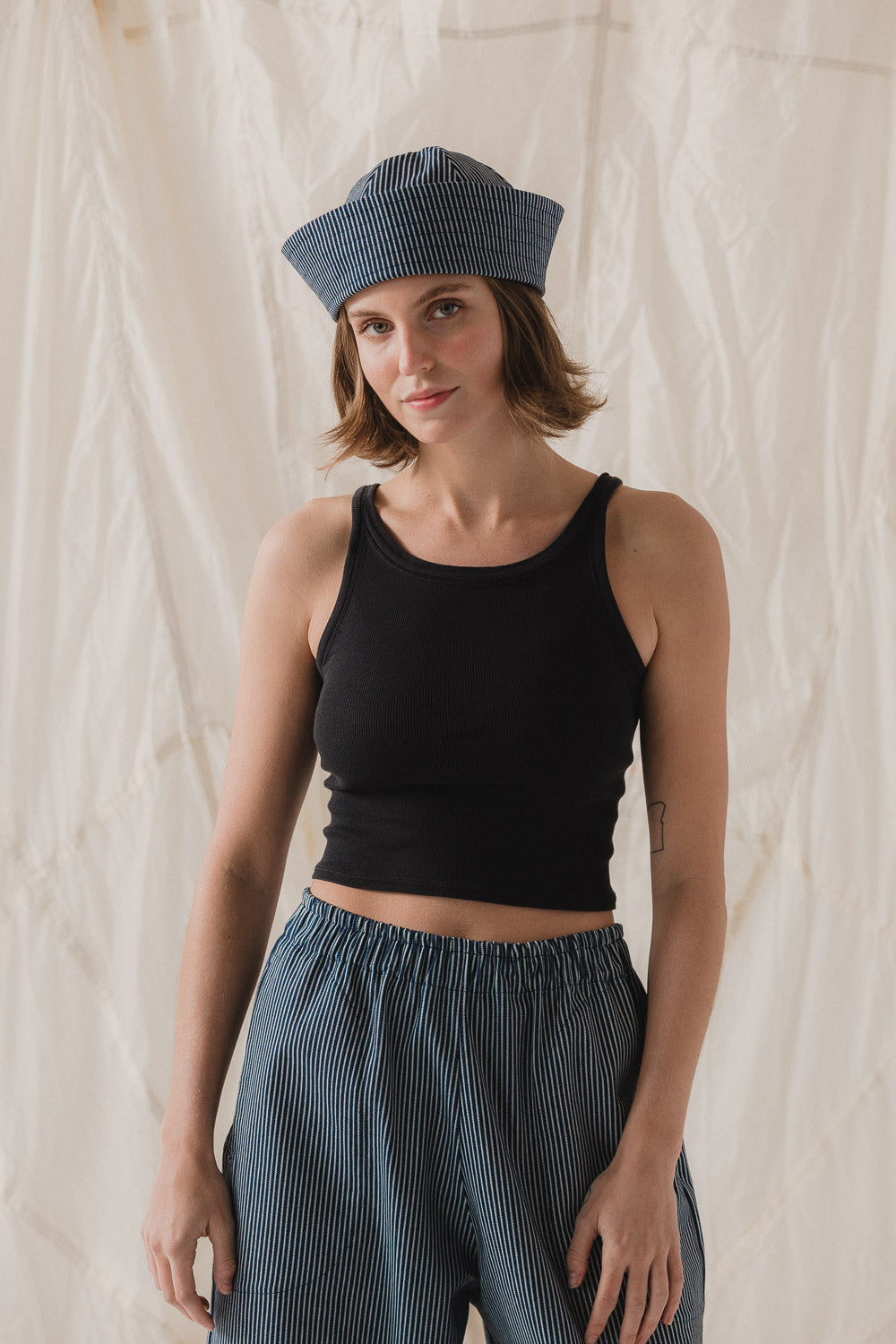 Marée Hat in Hickory Stripe