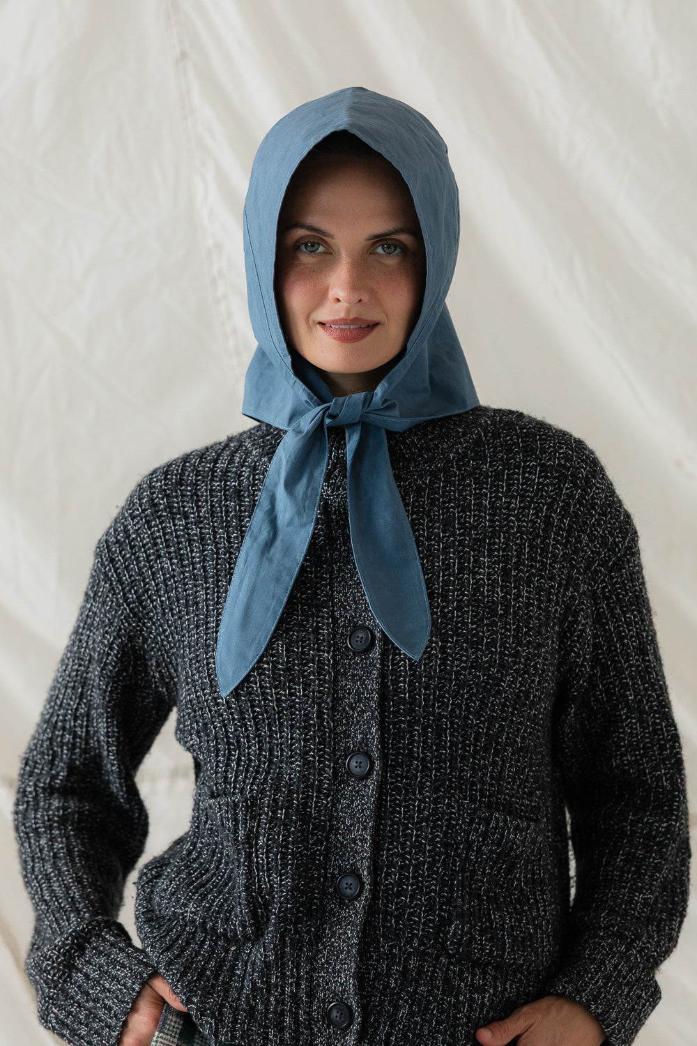 Nimbus Rain Bonnet in Storm Blue