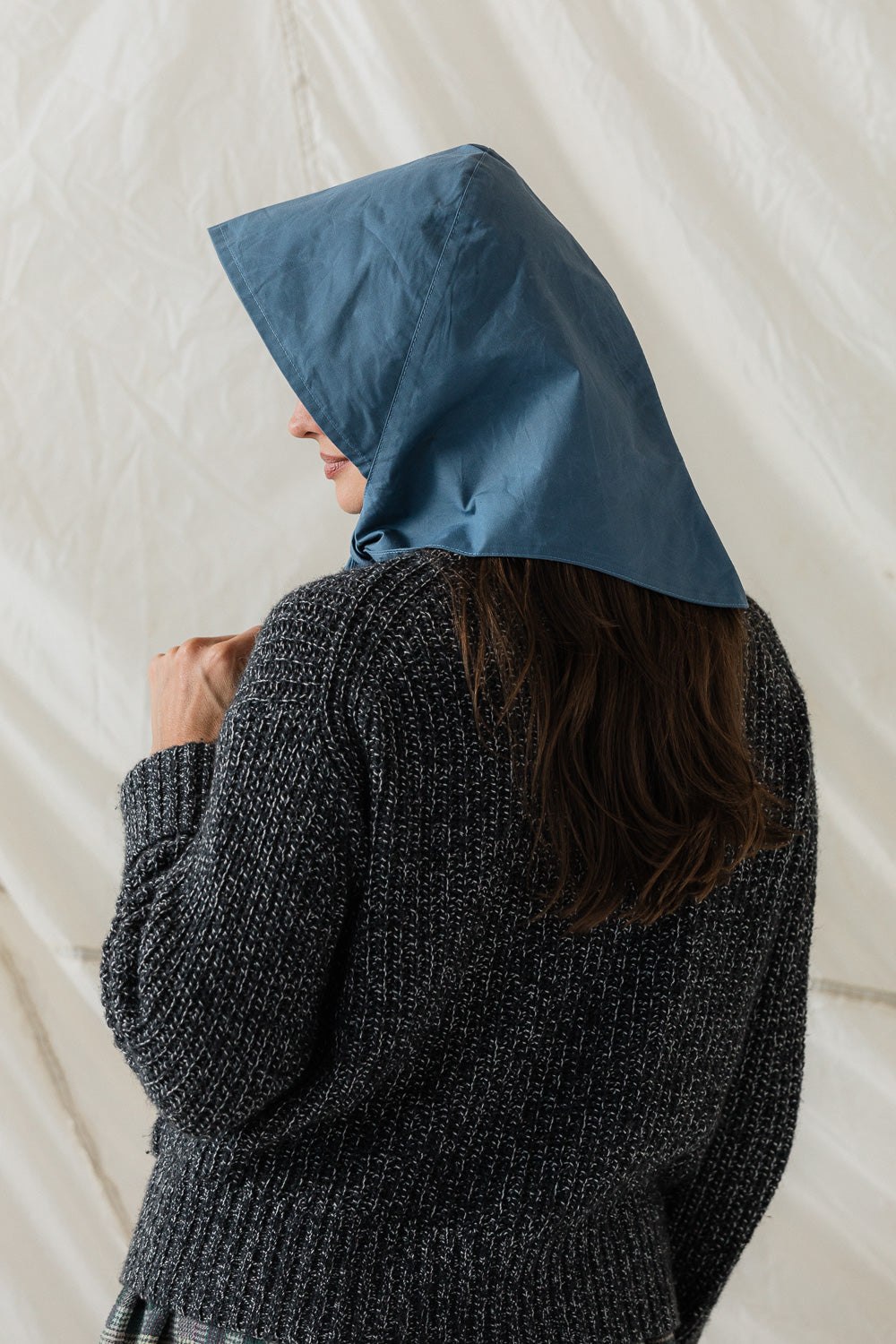 Nimbus Rain Bonnet in Storm Blue