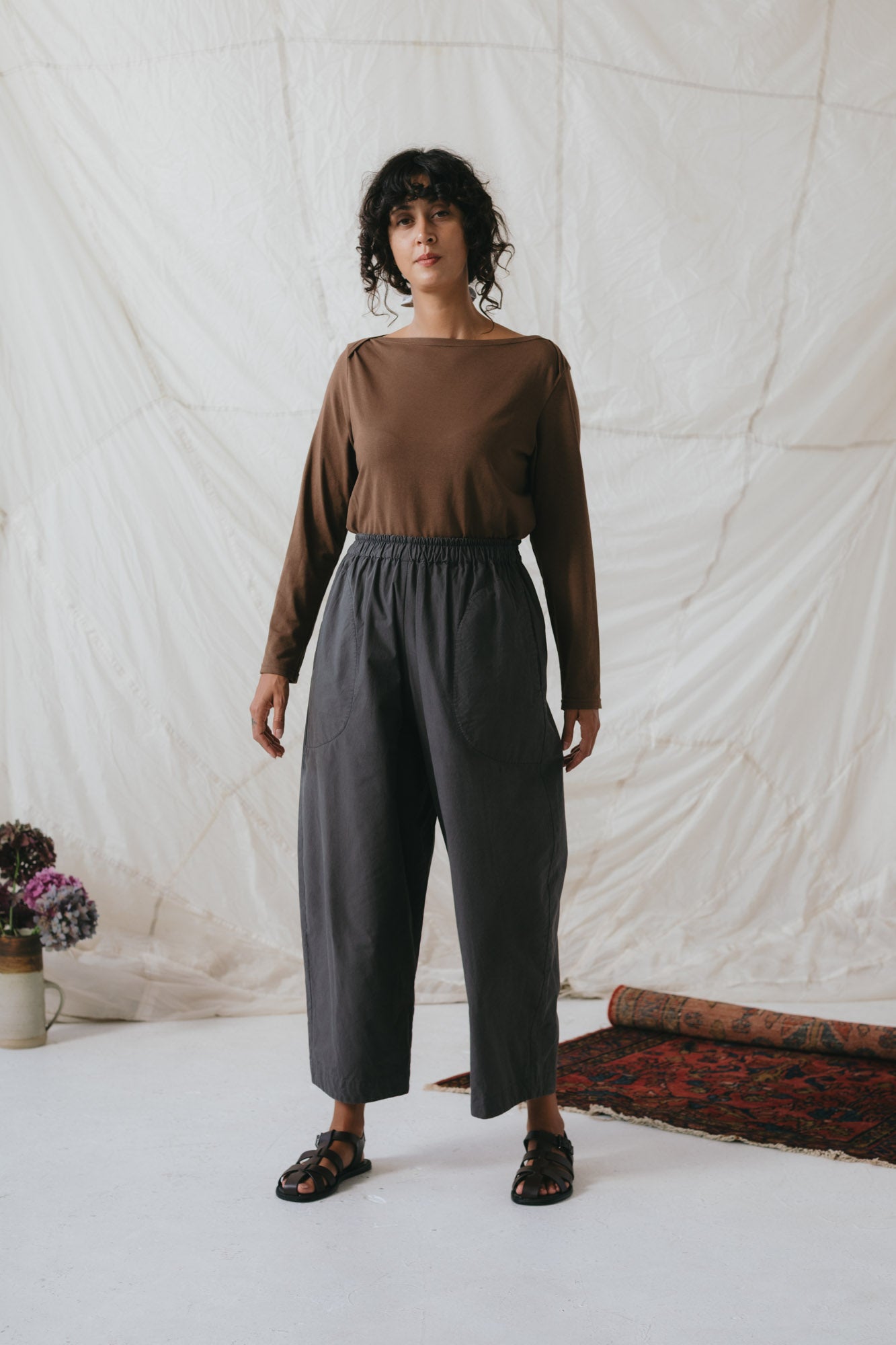 Boatneck Tee in Earth