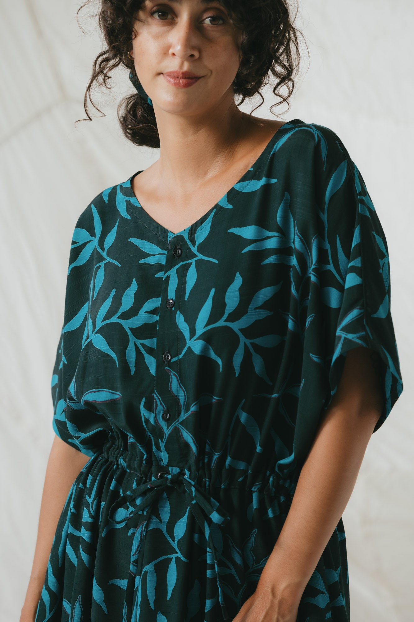 Equinox Dress in Forest Canopy