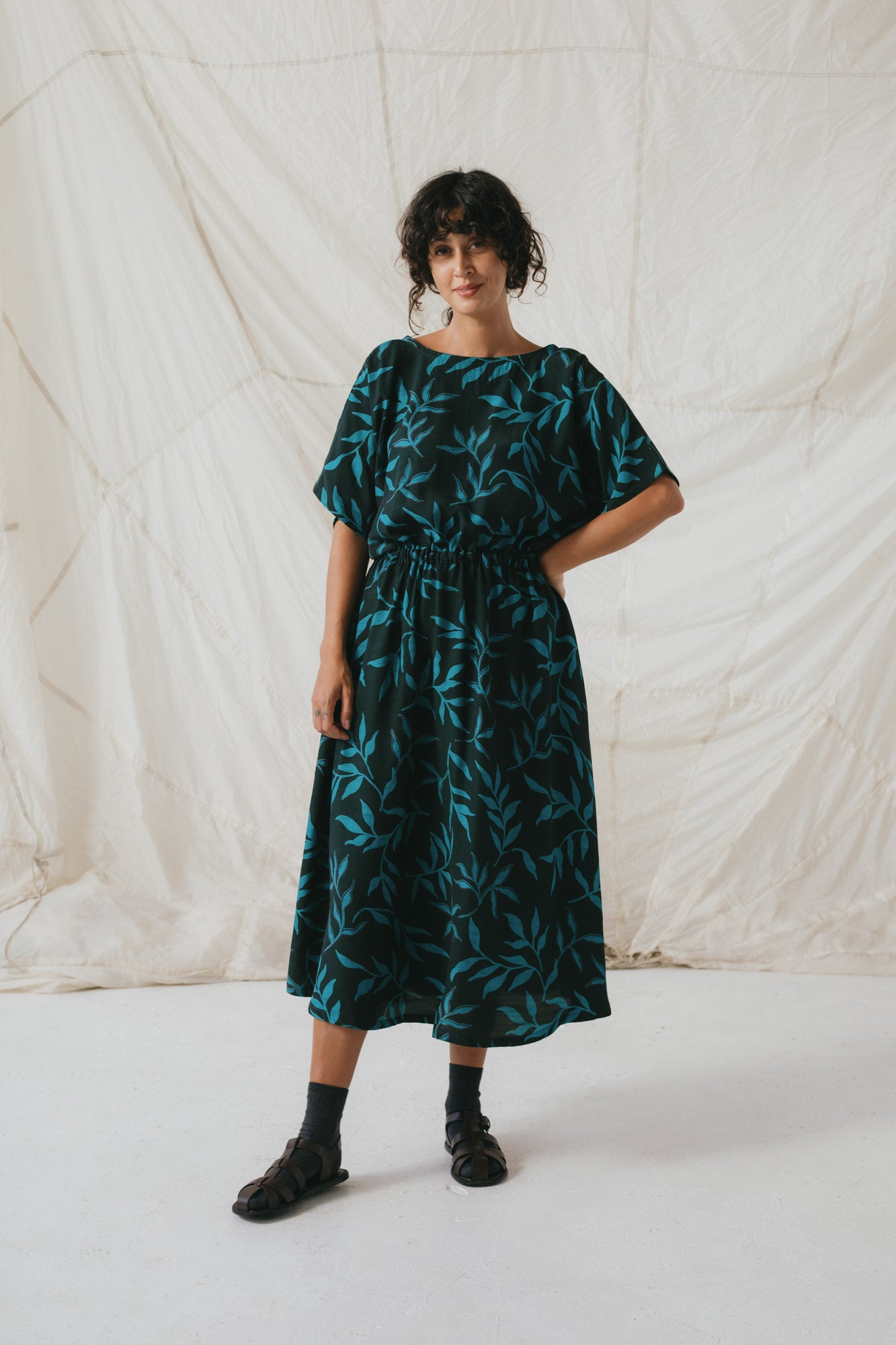 Equinox Dress in Forest Canopy