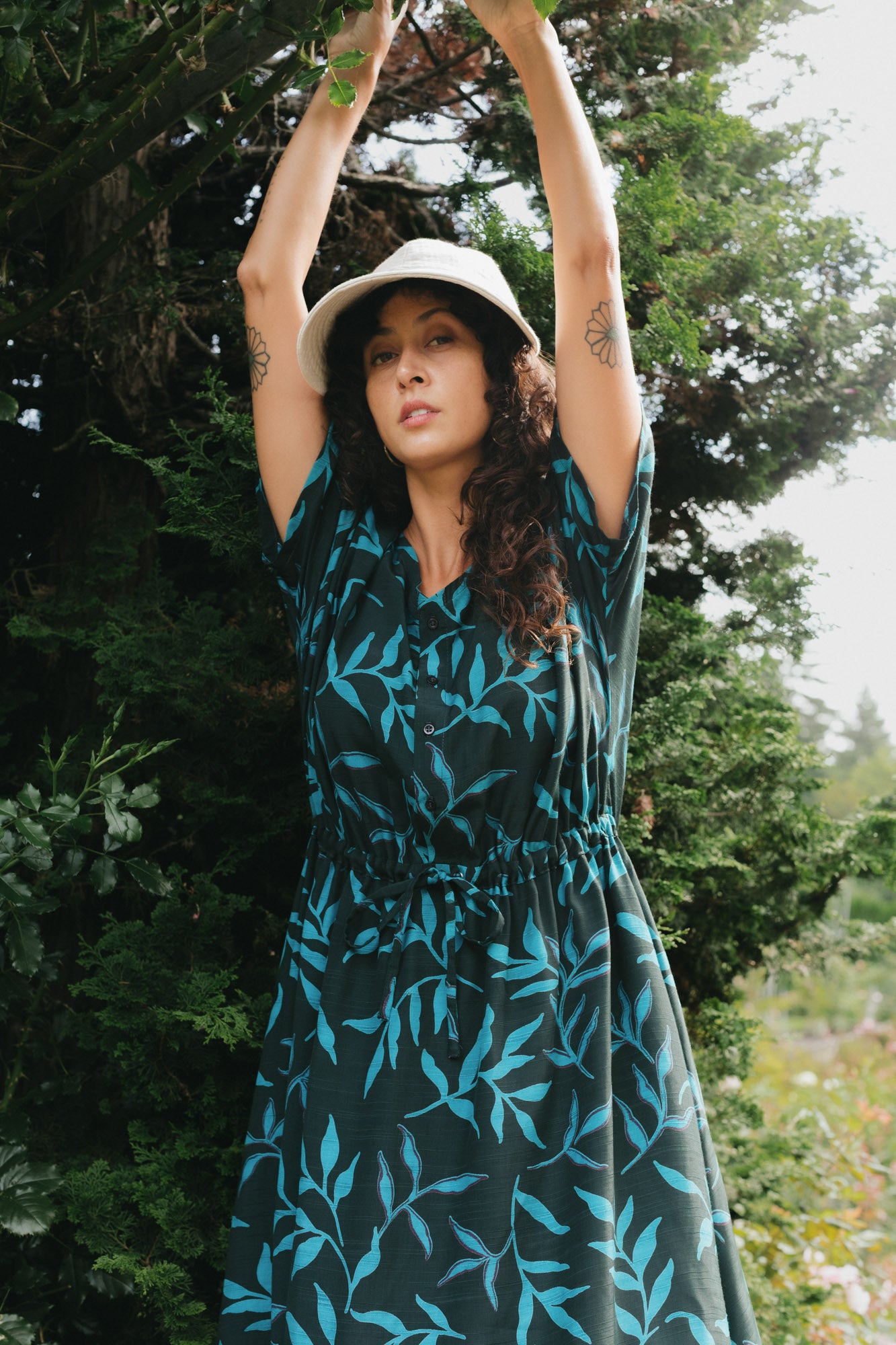 Equinox Dress in Forest Canopy