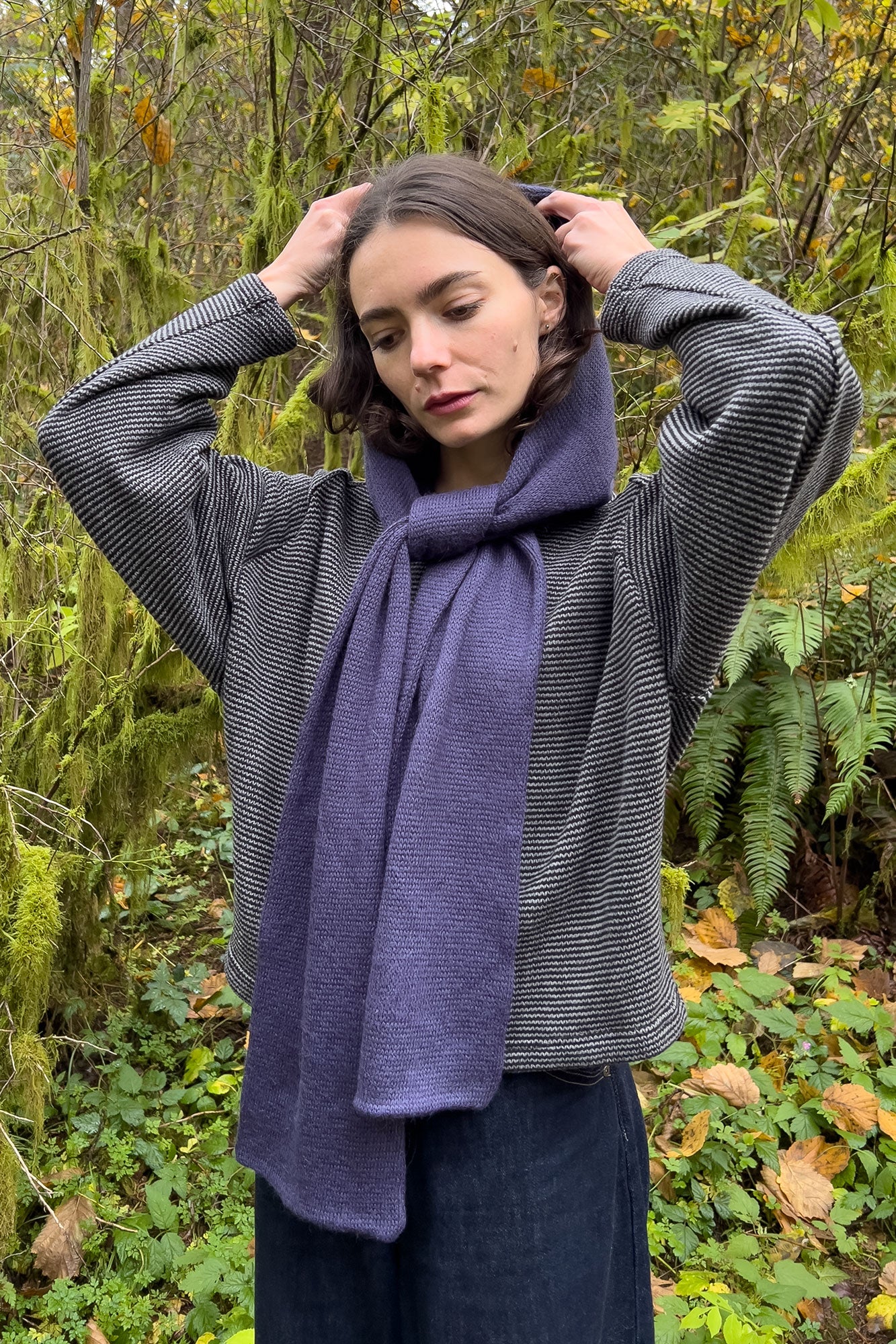 Siobhan Hood in Plum